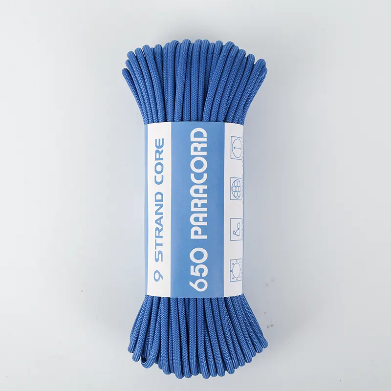 9-strengs kern 4 mm 650 polyester paracord